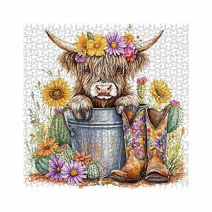 Пазл Highland Cow Sunflower 1000 елементів Тварини Квіти Кактус ціна на synthetic.ua - Фото 1 Пазл Highland Cow Sunflower 1000 елементів Тварини Квіти Кактус synthetic.ua - Фото 1