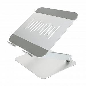 Подставка для ноутбука NUOBESTY Вращающаяся из алюминиевого сплава, складная, с теплоотводом, нескользящая полка для ноутбуков - Фото 1