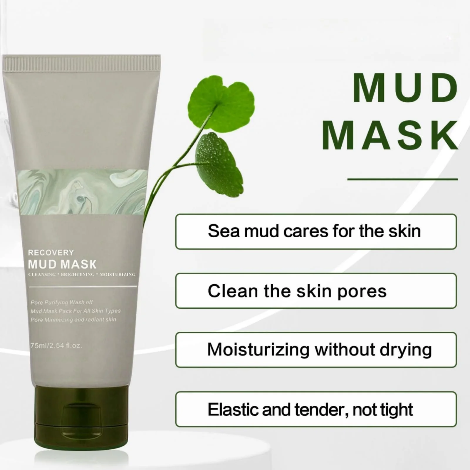 Маска для лица Восстановление, для чувствительной кожи, Грязевая маска, Питание Mu/dMask Re/Lief, для глубокого очищения, Re/Lief Night Wrapping, фото №3