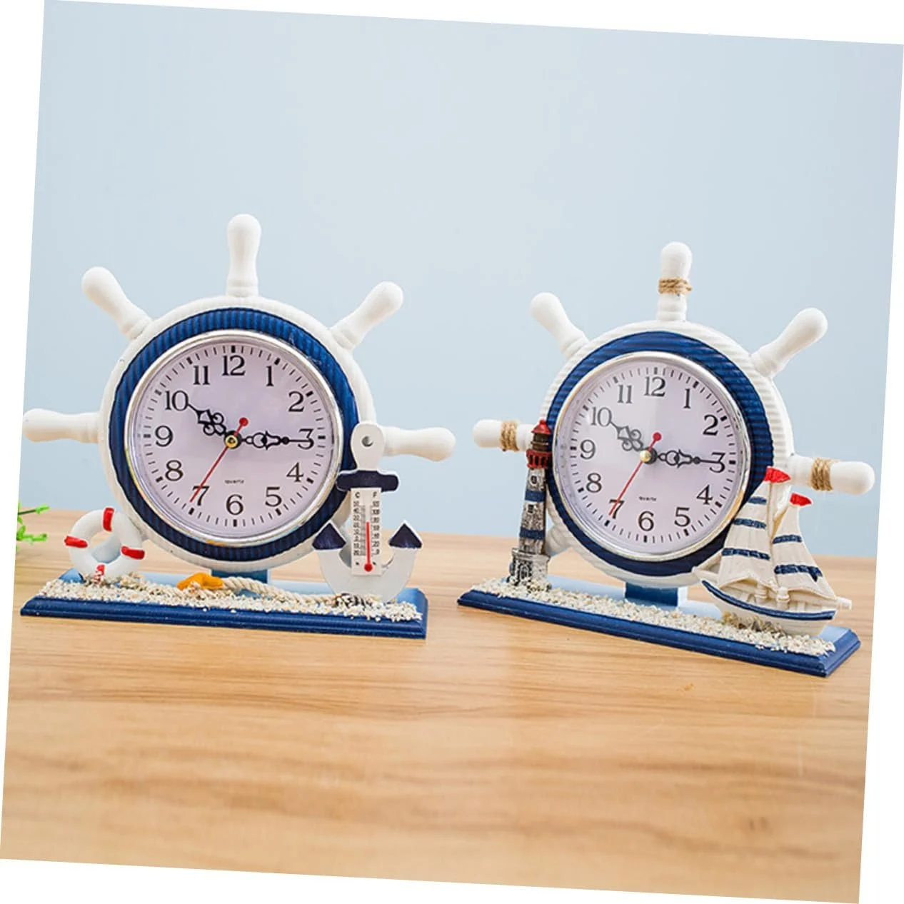 Настольные часы VICASKY Декоративные с термометром Бесшумная конструкция, фото №6