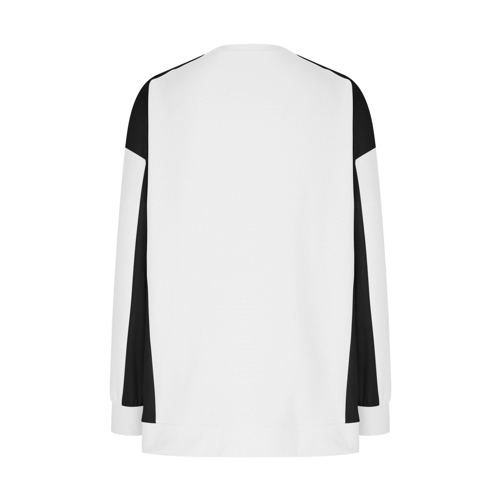 Женская Толстовка Generisch Однотонный oversize пуловер с принтом букв, фото №3