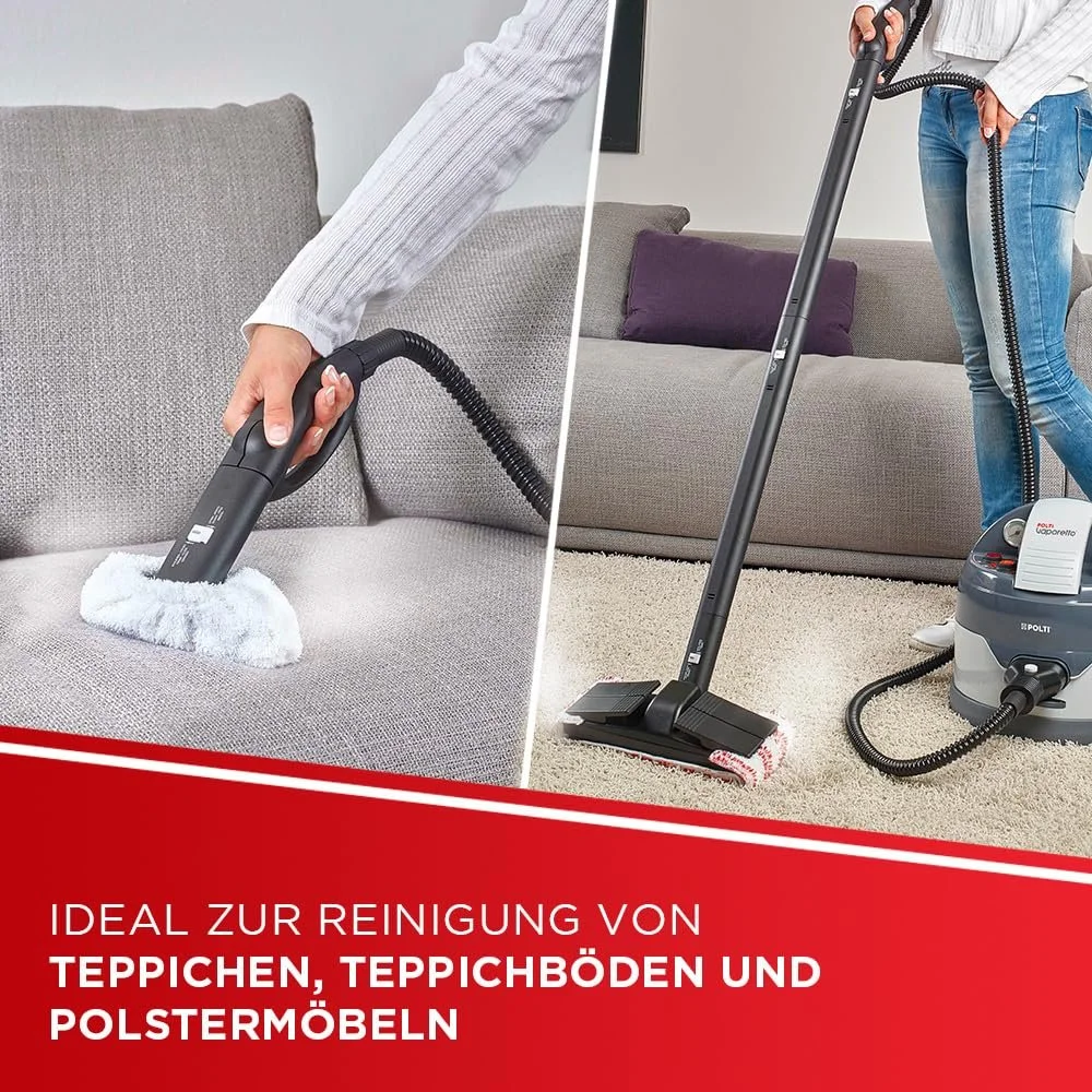 Пароочисник Polti Vaporetto Eco Pro 3.0 2000 W 2 L 4.5 bar з 20 ампулами Kalstop Сірий, фото №6