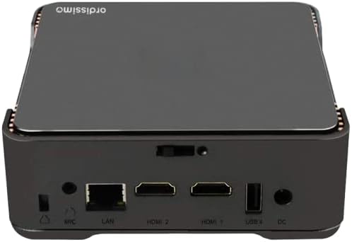 Мини ПК Ordissimo Luna 2 / Intel Celeron J3455 / RAM 4GB / eMMC 64GB / 2 x HDMI / LAN / Wi-Fi 5 / Bluetooth / Windows 10 / Серый, фото №5 Мини ПК Ordissimo Luna 2 / Intel Celeron J3455 / RAM 4GB / eMMC 64GB / 2 x HDMI / LAN / Wi-Fi 5 / Bluetooth / Windows 10 / Серый, фото №5