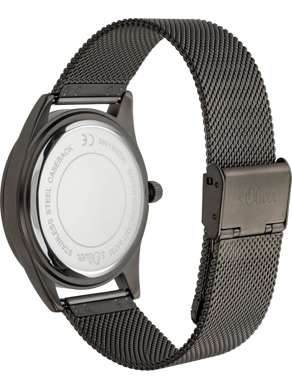 Аналоговые кварцевые часы s.Oliver для мужчин с металлическим ремешком, фото №2 Аналоговые кварцевые часы s.Oliver для мужчин с металлическим ремешком, фото №2