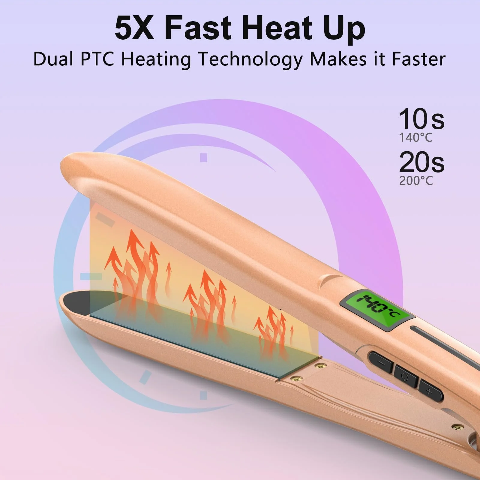 Випрямляч TQQ 10с нагрів 200 млн іонів LCD 60-230°C, фото №5 Випрямляч TQQ 10с нагрів 200 млн іонів LCD 60-230°C, фото №5