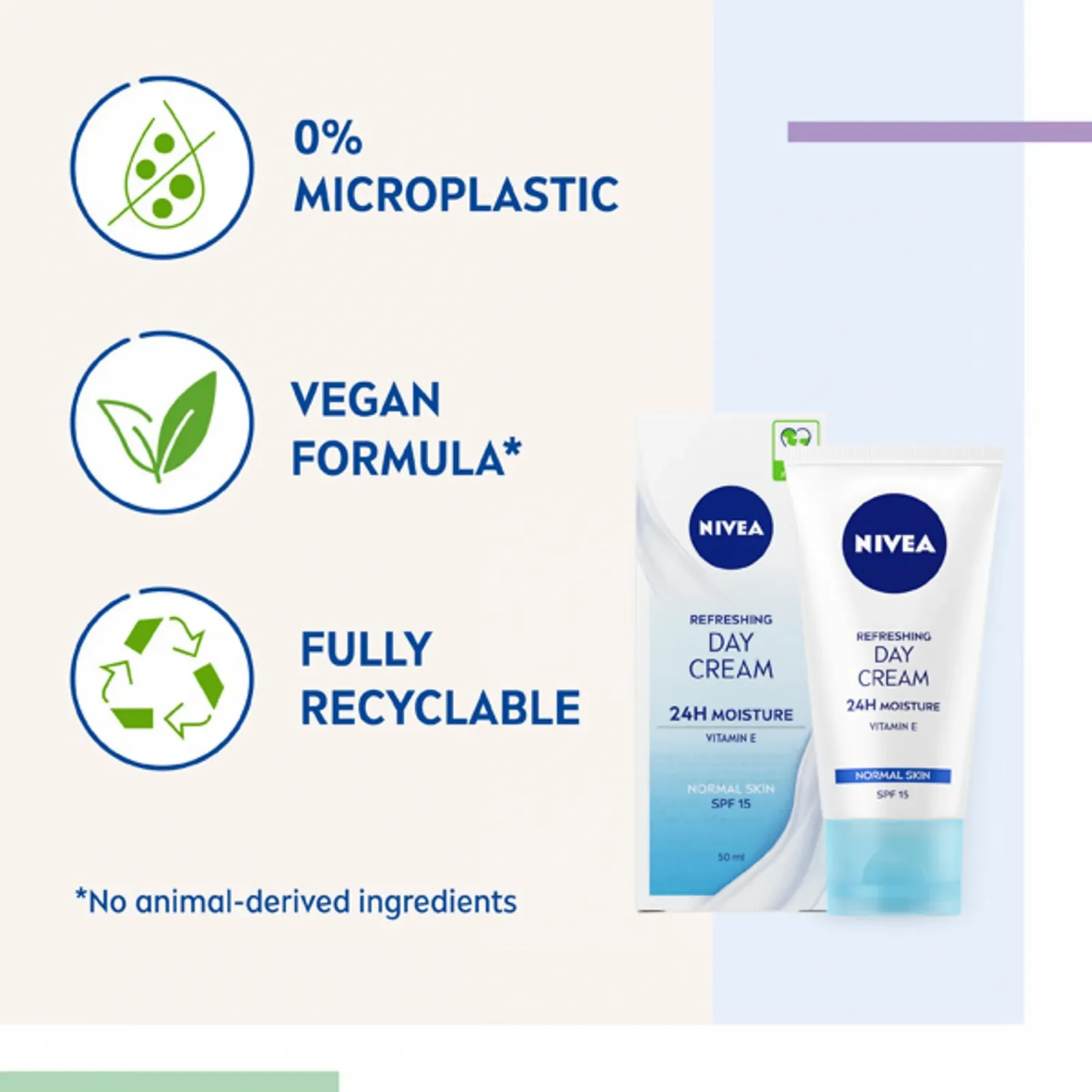 Легкий зволожуючий денний крем NIVEA Вітамін E SPF 15 50 мл, фото №5 Легкий зволожуючий денний крем NIVEA Вітамін E SPF 15 50 мл, фото №5