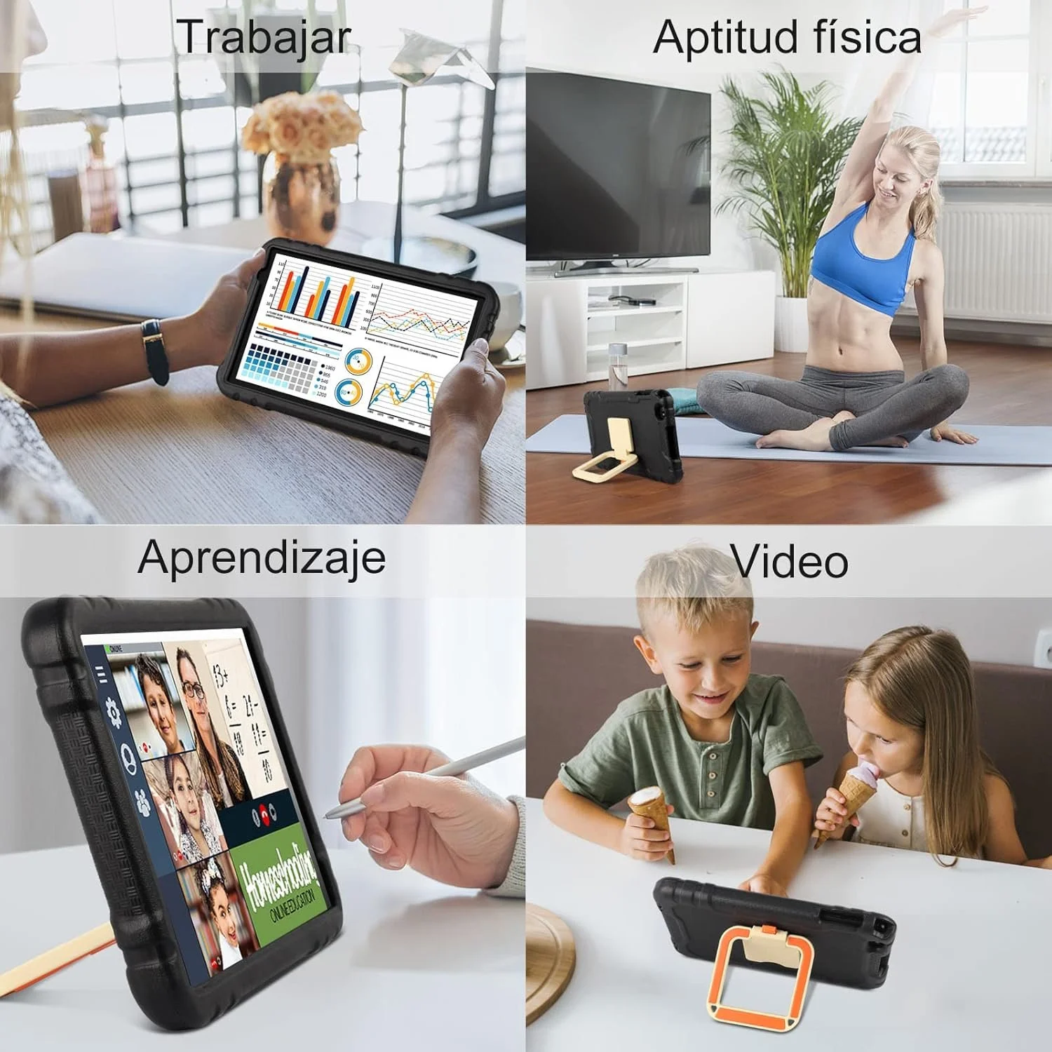 Планшет 10" HD Aokwei X500_T_US (8+6)/128Gb 8 ядер Android 13 8000 mAh Черный, фото №5