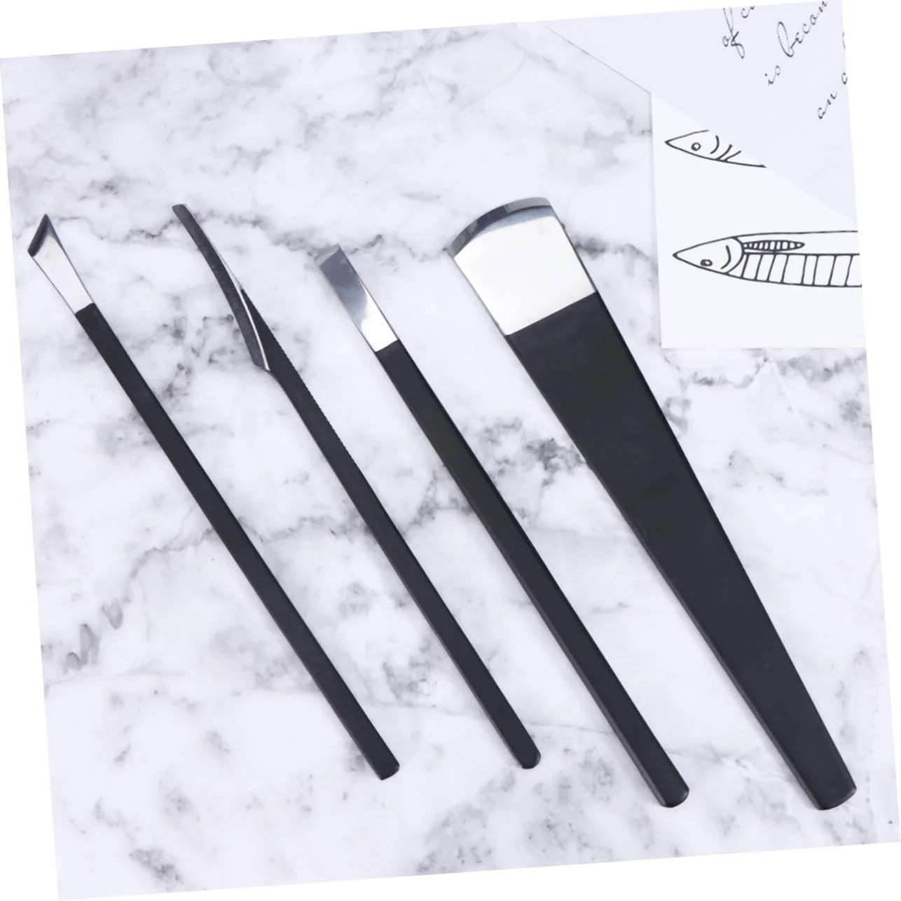 Набор для педикюра Healvian, 4 инструмента, черный, фото №4 Набор для педикюра Healvian, 4 инструмента, черный, фото №4