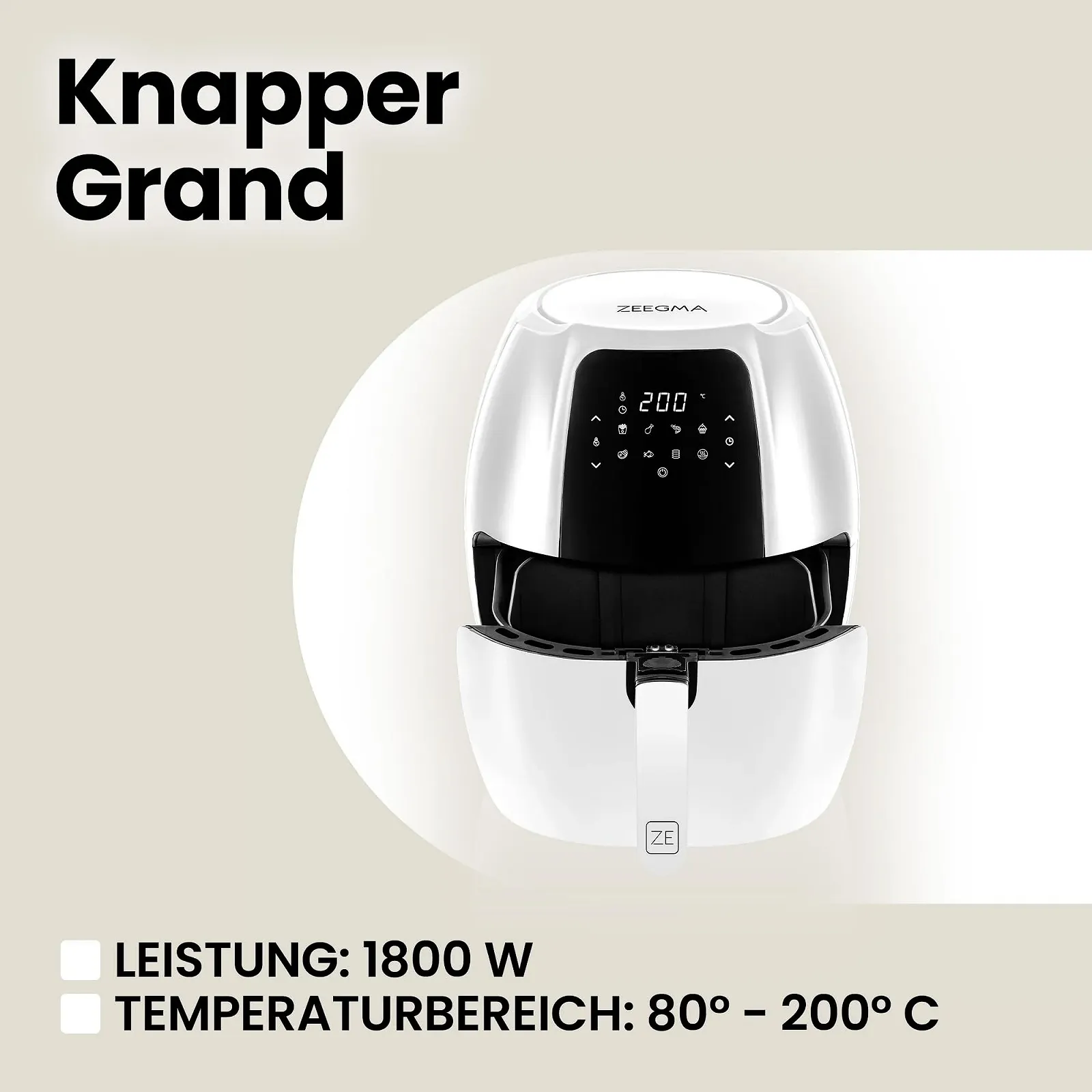 Мультипіч ZEEGMA Knapper Grand 1800 W 6 L 9 Programmes LCD Touch Panel, фото №3 Мультипіч ZEEGMA Knapper Grand 1800 W 6 L 9 Programmes LCD Touch Panel, фото №3