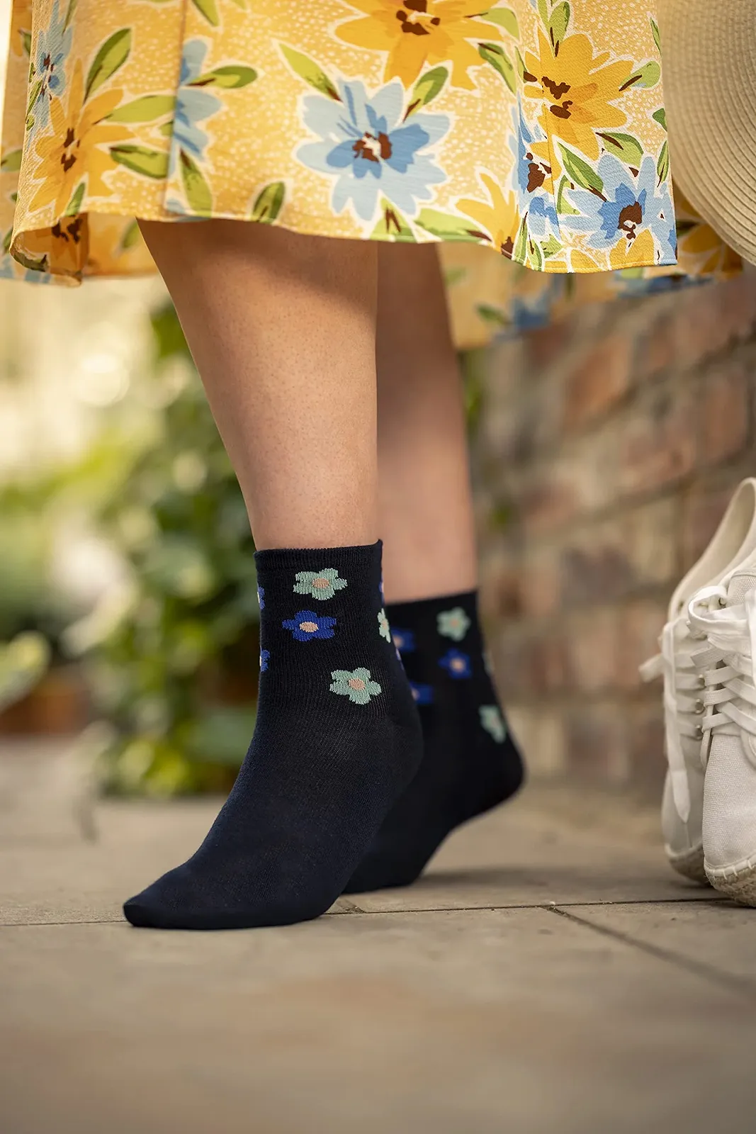 Шкарпетки гомілкові SockShop Жіночі однотонні та візерункові бамбукові Набір 3 пари, фото №3