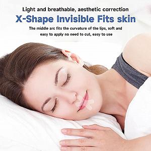 Пластирі для рота для спокійного сну H-подібної форми Breathable Mouth Tape, 60 штук (40 x 47 мм) synthetic.ua - Фото 1