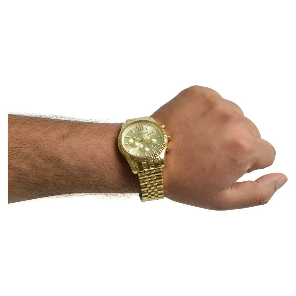 Часы Michael Kors Lexington Мужские, 45 мм, кварцевый хронограф, браслет из нержавеющей стали, фото №3 Часы Michael Kors Lexington Мужские, 45 мм, кварцевый хронограф, браслет из нержавеющей стали, фото №3