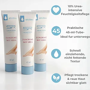 Крем для ног Sabrina Rudnik 3 x 45 мл с мочевиной + блокнот varivendo synthetic.ua - Фото 1