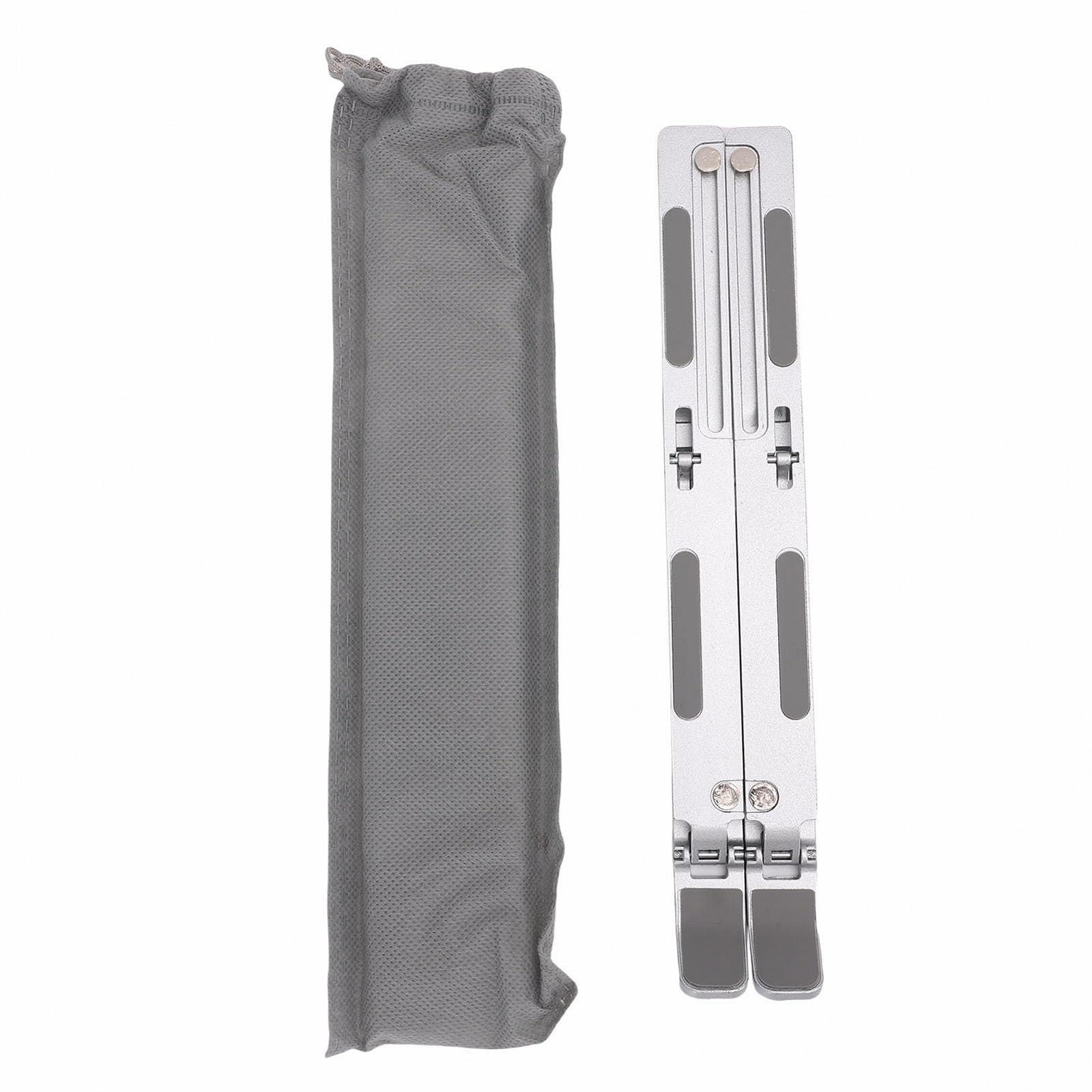 Подставка для ноутбука Asixxsix, с 7 уровнями регулировки высоты, складная портативная подставка из алюминиевого сплава с нескользящими силиконовыми накладками для ноутбуков и планшетов 10-15,6 дюймов, фото №7 Подставка для ноутбука Asixxsix, с 7 уровнями регулировки высоты, складная портативная подставка из алюминиевого сплава с нескользящими силиконовыми накладками для ноутбуков и планшетов 10-15,6 дюймов, фото №7