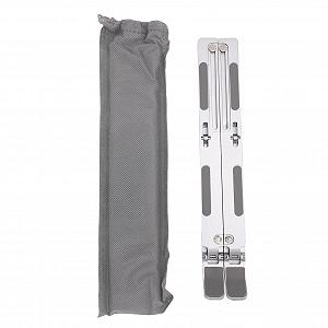 Подставка для ноутбука складная Алюминиевый сплав Рассеивание тепла с сумкой для хранения 7 передач Регулируемая для OS X Air Pro до 15,6 дюймов synthetic.ua - Фото 1