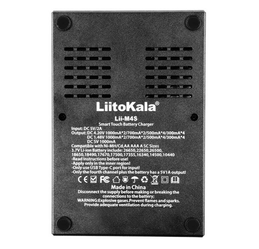 Зарядний пристрій Liitokala Lii-M4S c функцією power bank, фото №4 Зарядний пристрій Liitokala Lii-M4S c функцією power bank, фото №4