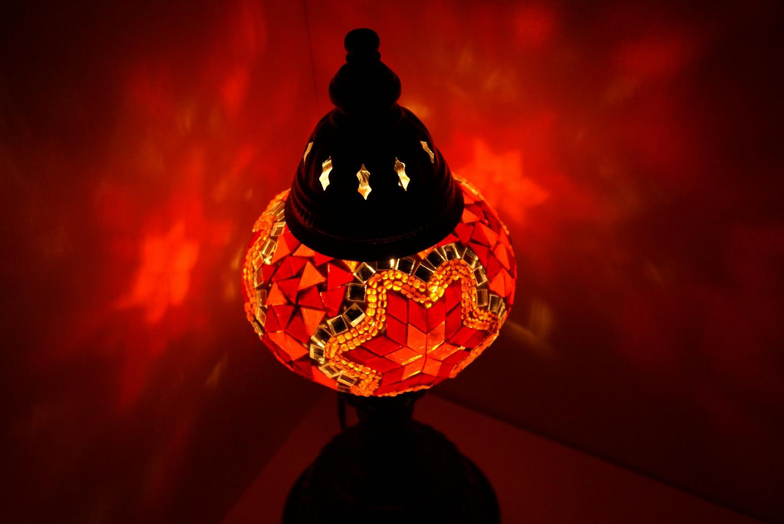 Настільна лампа Samarkand Lights Mosaic M Помаранчева зірка, фото №3