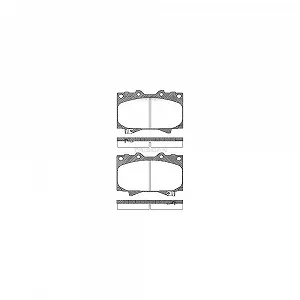 Комплект тормозных колодок, дисковый тормоз TRISCAN 8110 13048 для TOYOTA LEXUS задний мост - Фото 1