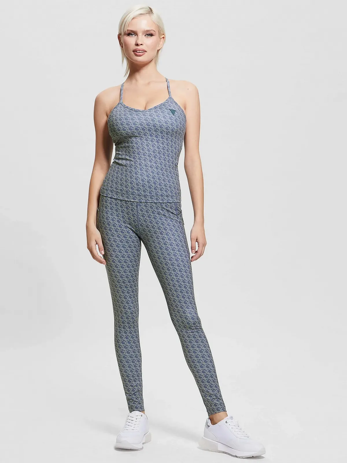 Легінси GUESS жіночі Gj Logomania 4/4, S, Gj Pastellblau, фото №2