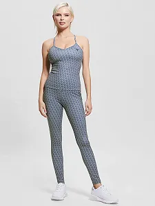 Легінси GUESS жіночі Gj Logomania 4/4, S, Gj Pastellblau synthetic.ua - Фото 1