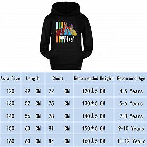 Толстовка TBNRFrags Gorilla Day 3D для мальчиков, детский топ с длинными рукавами, мультяшный пуловер с карманом, графический свитшот synthetic.ua - Фото 1