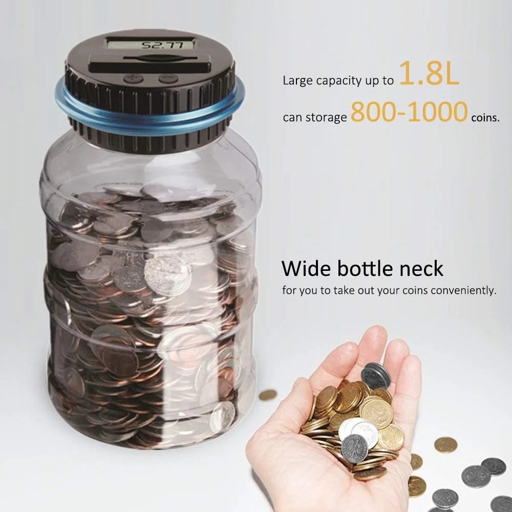 Скарбничка Pup Go Digital з автоматичним лічильником монет LCD, фото №4