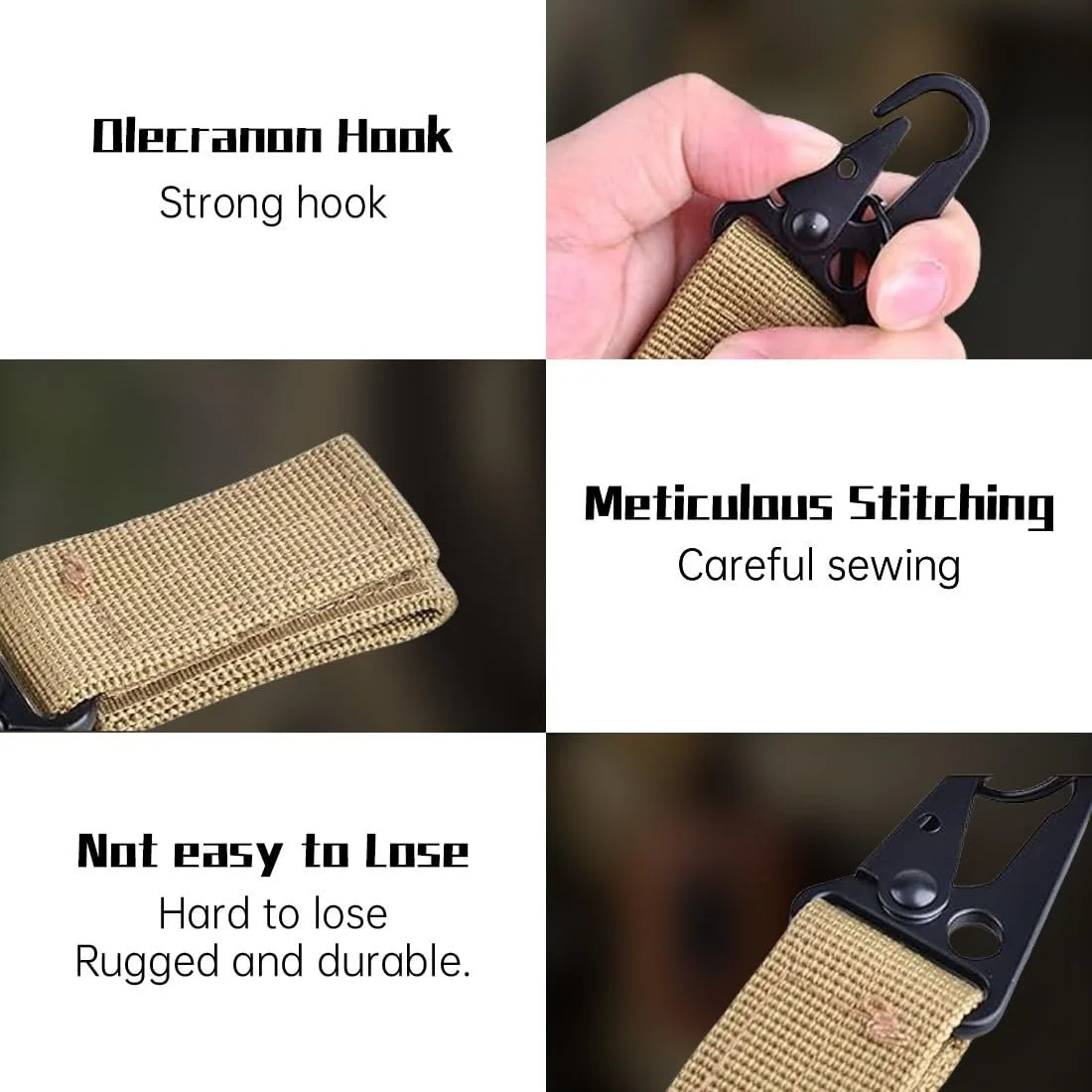 Крючок JEYORZY Карабин 3 шт. Разноцветный, фото №3