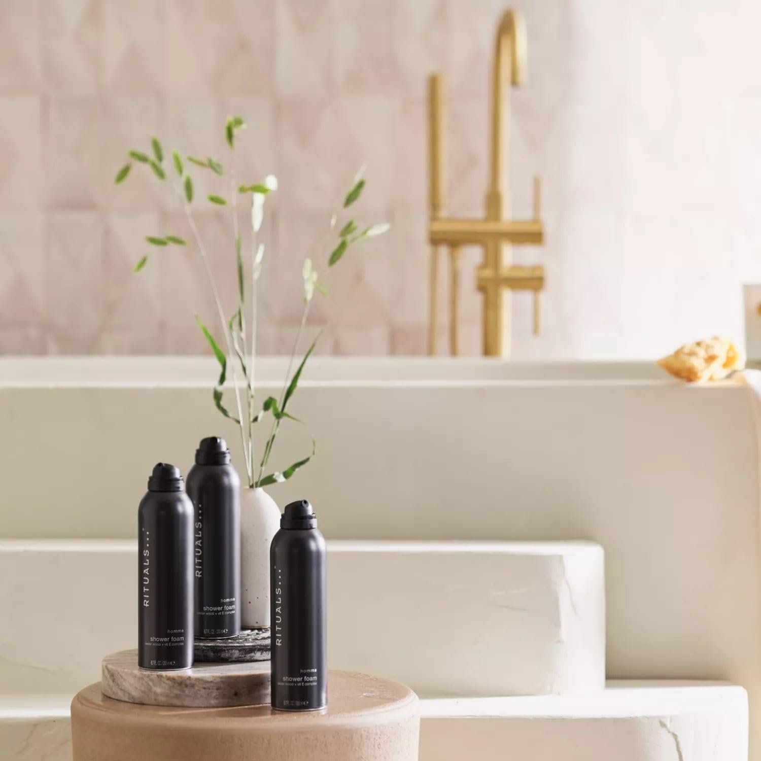 Набір гелів-пінок для душу Rituals Homme 3 x 200 мл із кедровим деревом та вітаміном E, фото №2