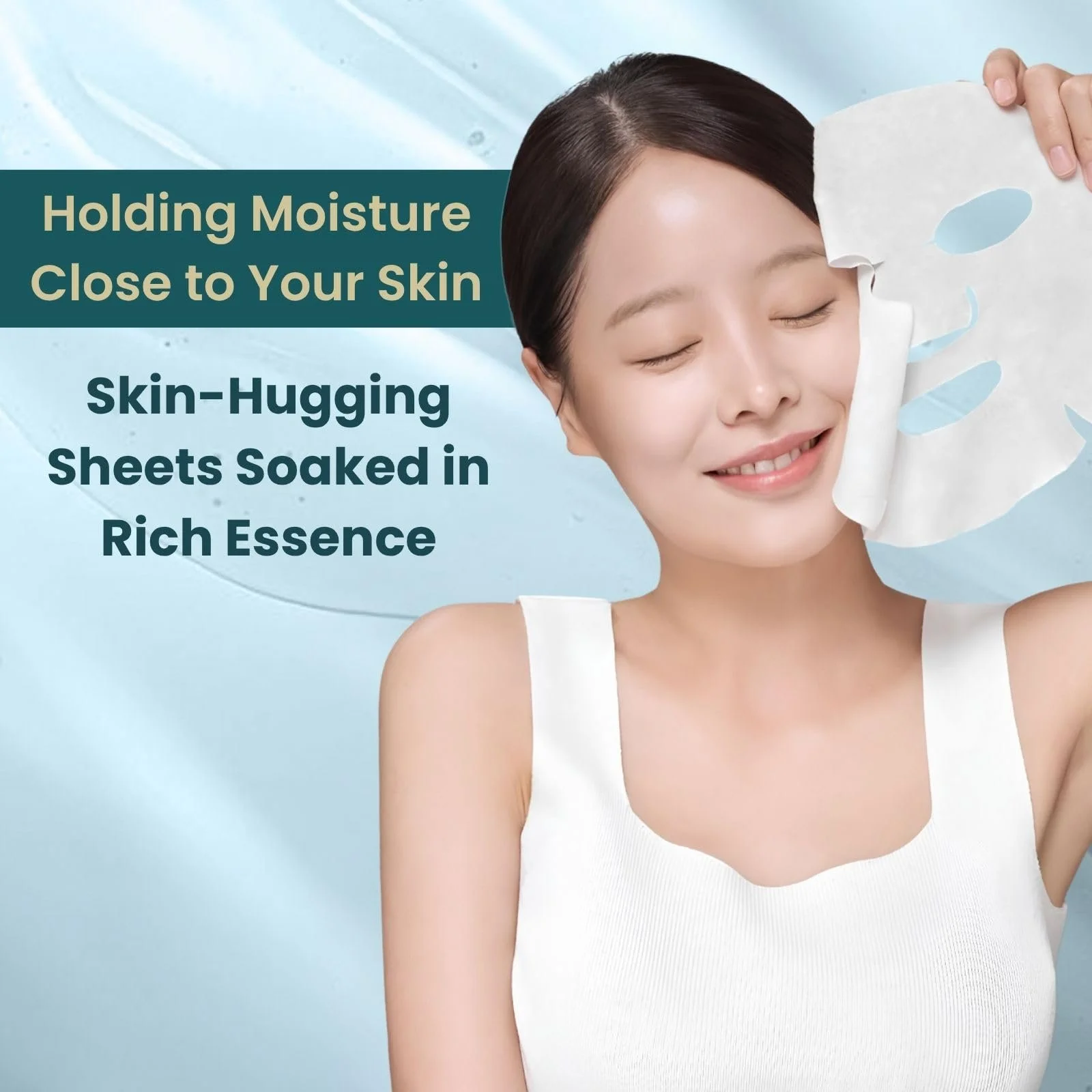 Тканевая маска Lululun Precious Balancing Увлажняющая маска для лица для женщин - Без спирта, без отдушек - Японский уход за кожей для ежедневного использования (7 шт), фото №7