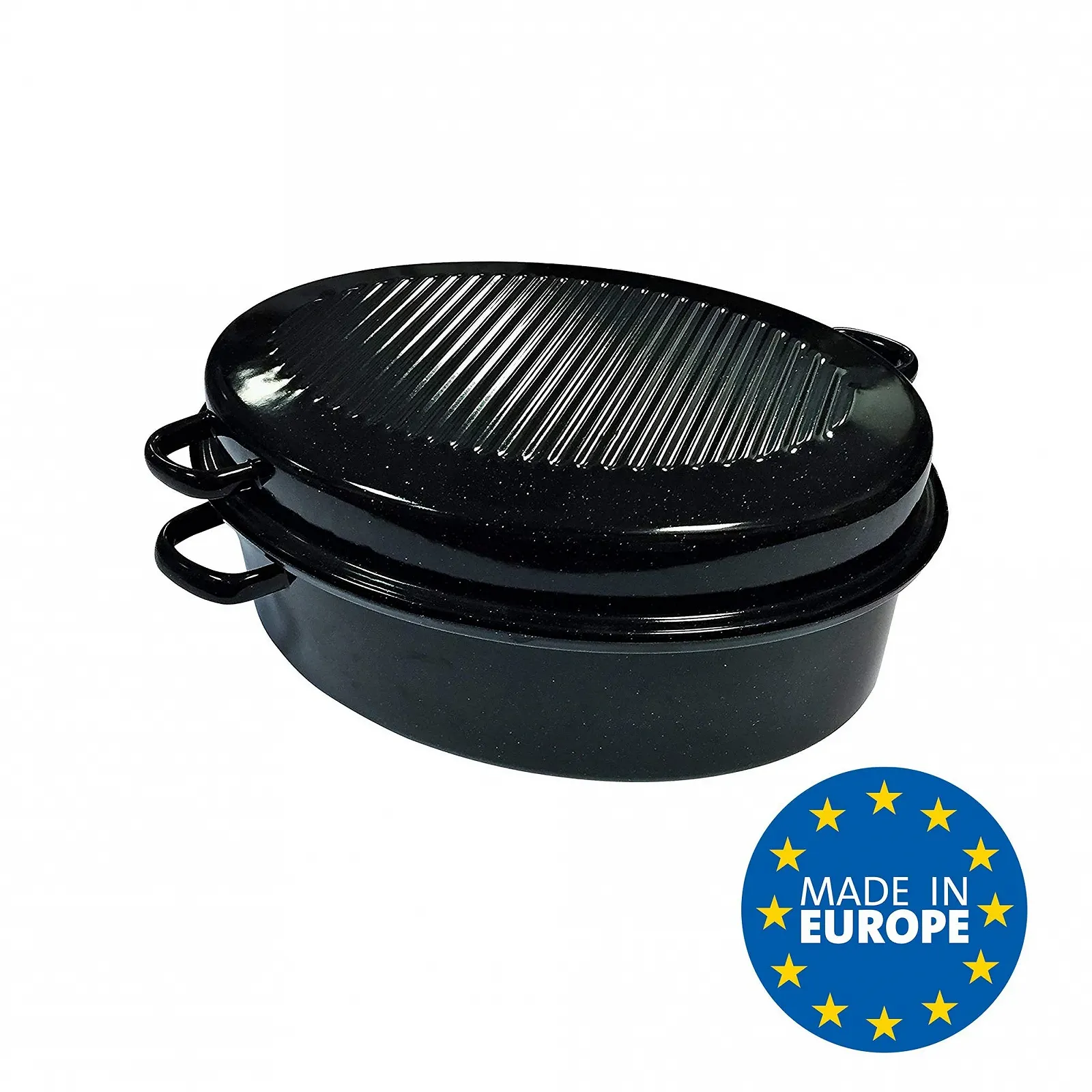 Жаровня Kochstar K32711042 емальована 42 см чорна, фото №3