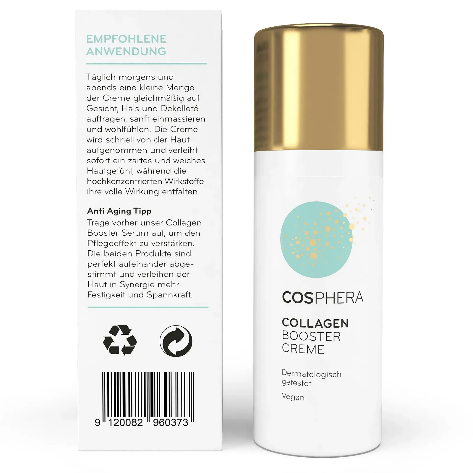 Крем для обличчя Cosphera Collagen Booster Cream веганський проти зморшок 50 мл, фото №2 Крем для обличчя Cosphera Collagen Booster Cream веганський проти зморшок 50 мл, фото №2