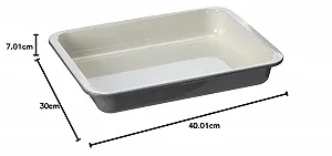 Форма для гриля та духовки Zenker Special Cooking емальована прямокутна 40 x 5,5 x 29 см кремовий/сірий synthetic.ua - Фото 1