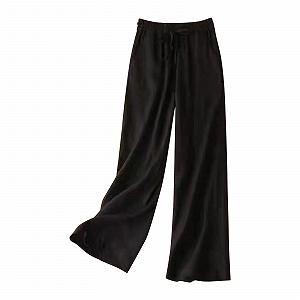 Купити Лляні Штани Жіночі Широкі Літні Висока Талія - Фото 1 Лляні Штани Жіночі Широкі Літні Висока Талія - Фото 1