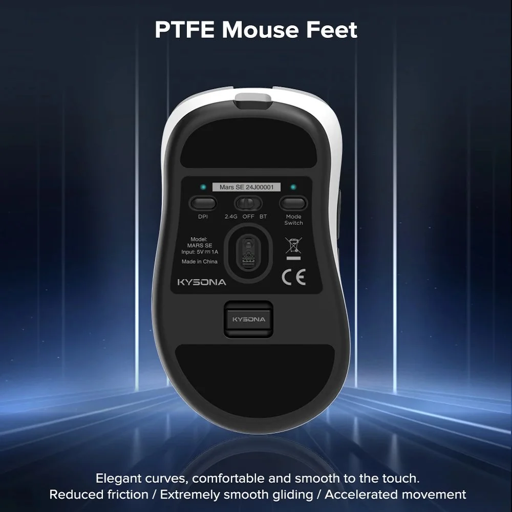 Ігрова мишка KYSONA Mars SE White PAW3311 24000DPI 1000Гц, фото №13