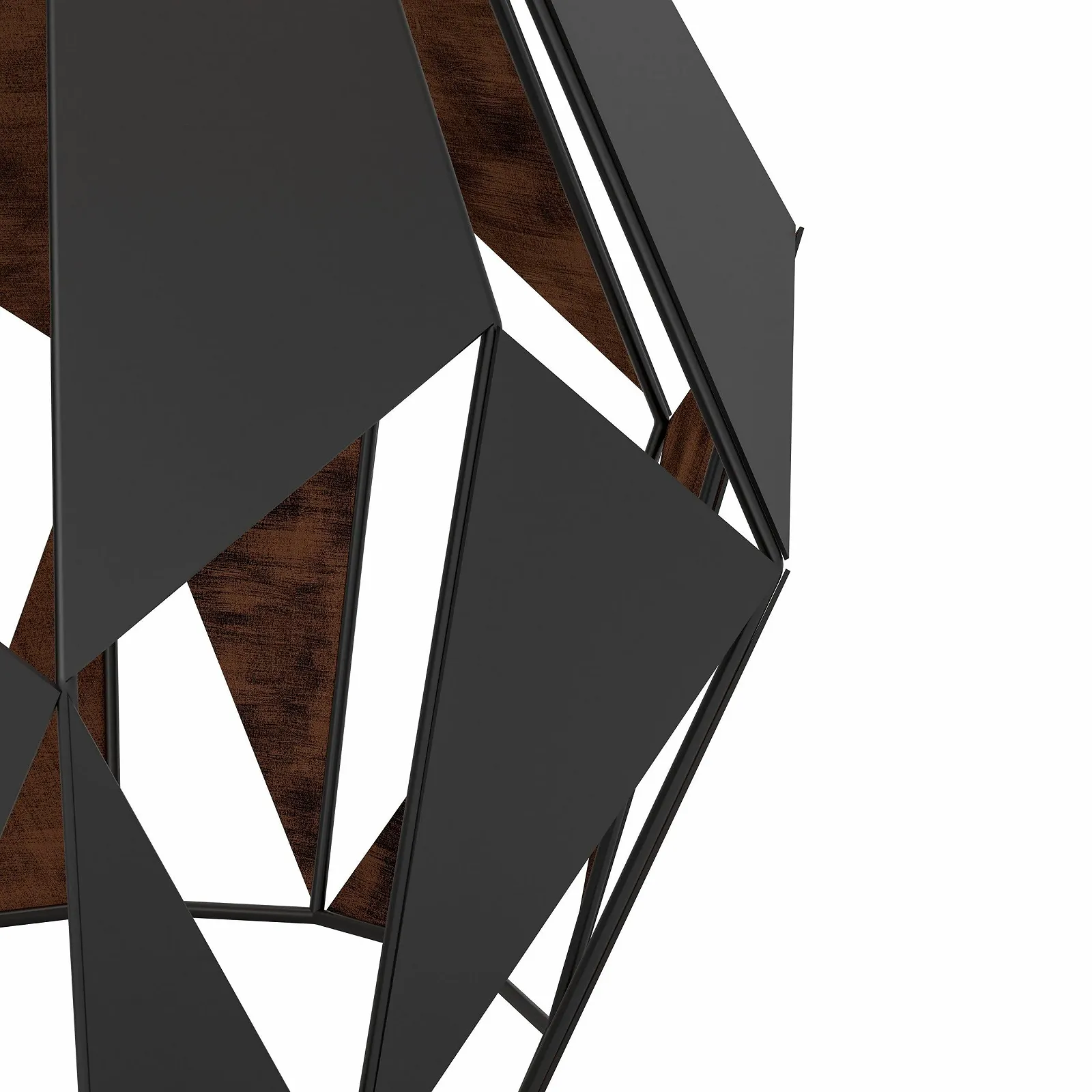 Настільна лампа в ретро-стилі, сталь, E27, 60 Вт, чорний та мідний, фото №4