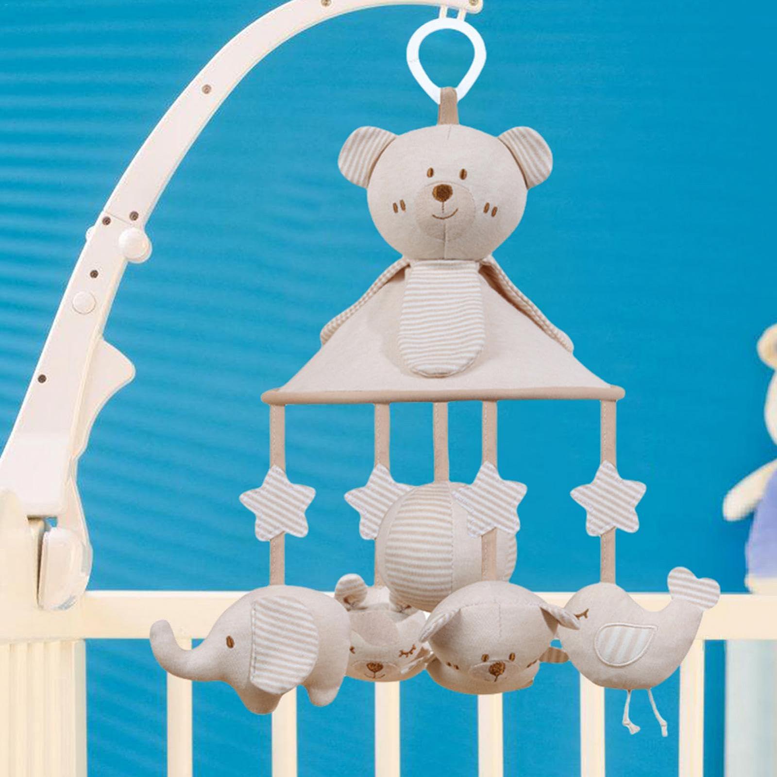 Мобиль Vriusi Crib с музыкой для кровати девочек, милые животные, фото №3