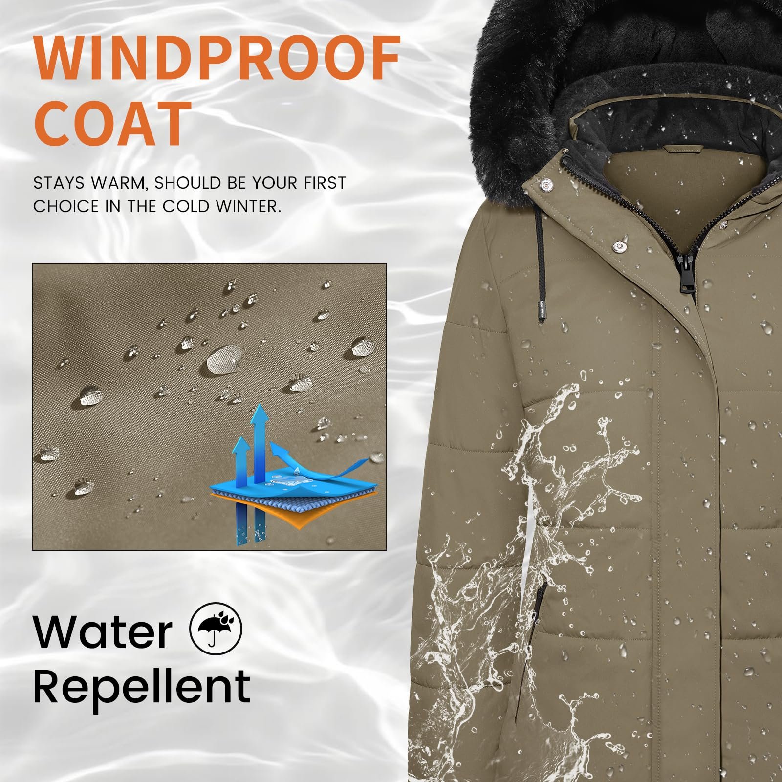 Жіноча зимова куртка Tuopuda, фото №5