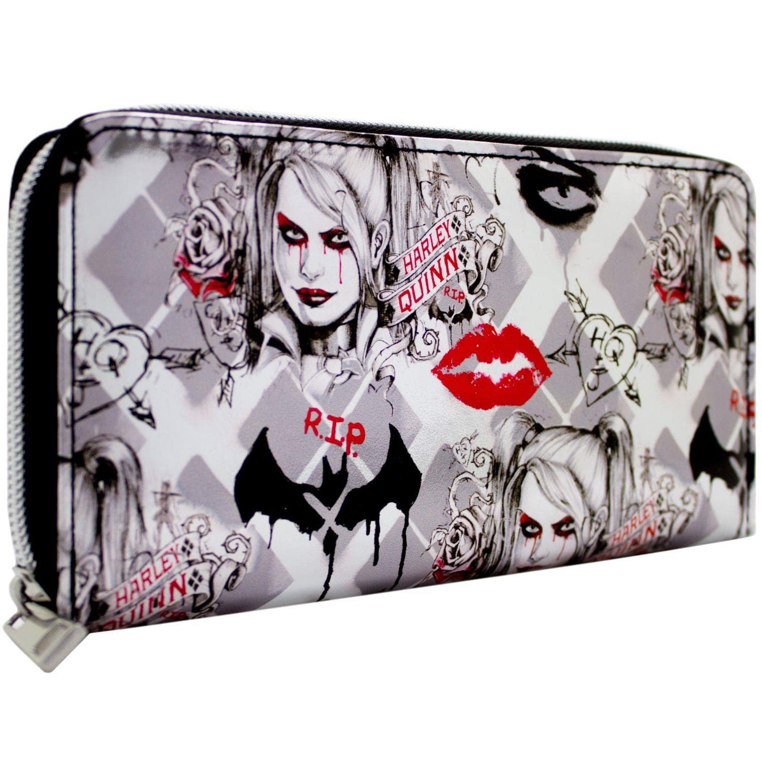 Кошелек Harley Quinn and The Joker RIP Metallic Серебристый, фото №1