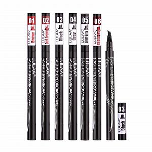 Карандаш для бровей 3D Водостойкий Тату карандаш 4-Вилочный Кончик Серый - Фото 1