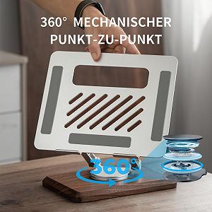 Подставка для ноутбука Muso Wood, регулируемая по высоте, с вращающимся на 360
градусов деревянным основанием, подставка-подъемник для ноутбука для стола, подставка для ноутбука/ПК с MacBook Pro/Air, для ноутбуков до 17,3 дюймов synthetic.ua - Фото 1