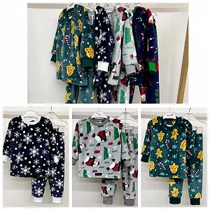 Теплі новорічні піжами від 86 до 164 см Velsoft - Фото 1