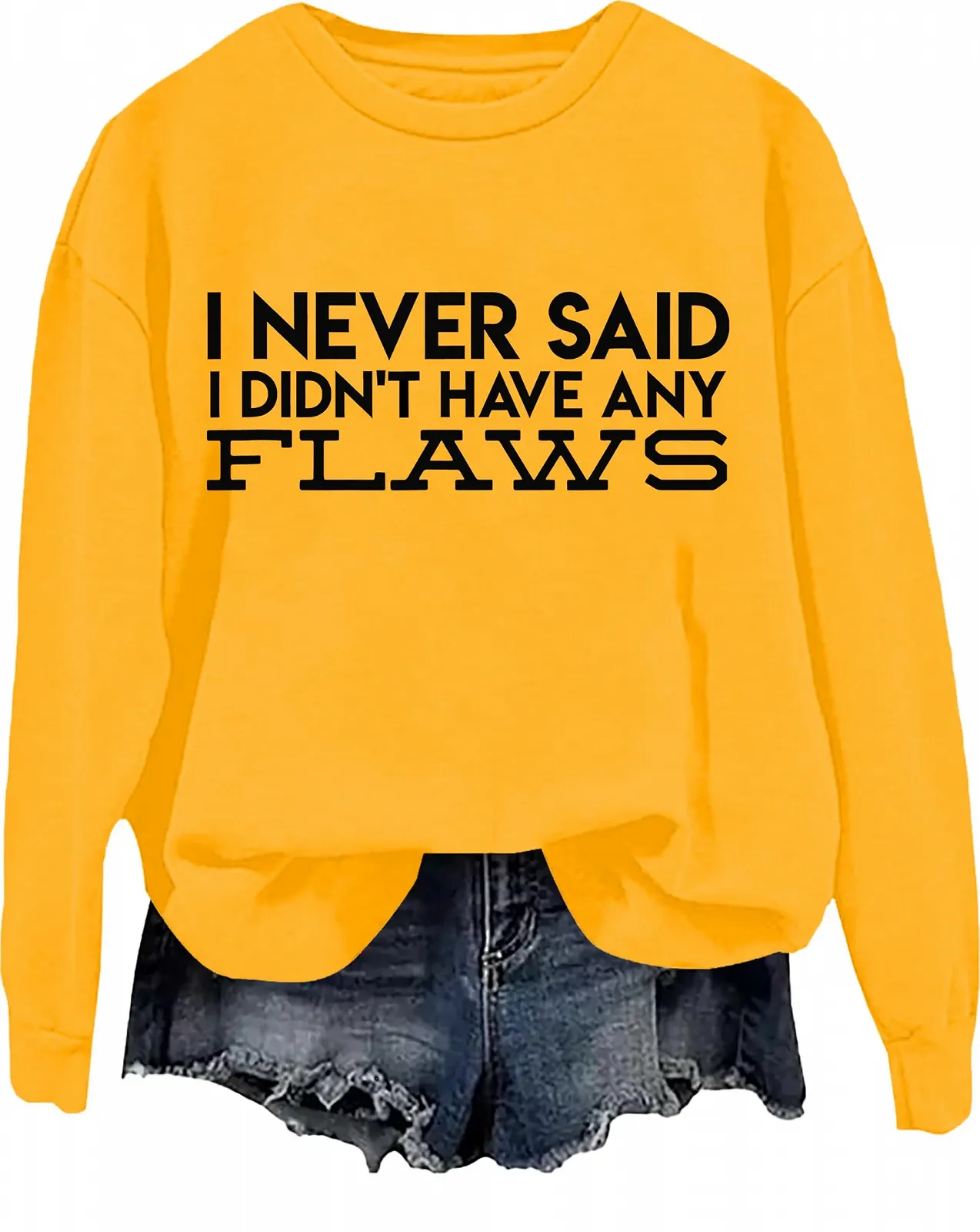 Жіночий світшот з капюшоном I Never Said I Didn't Have Any Flaws, фото №1 Жіночий світшот з капюшоном I Never Said I Didn't Have Any Flaws, фото №1
