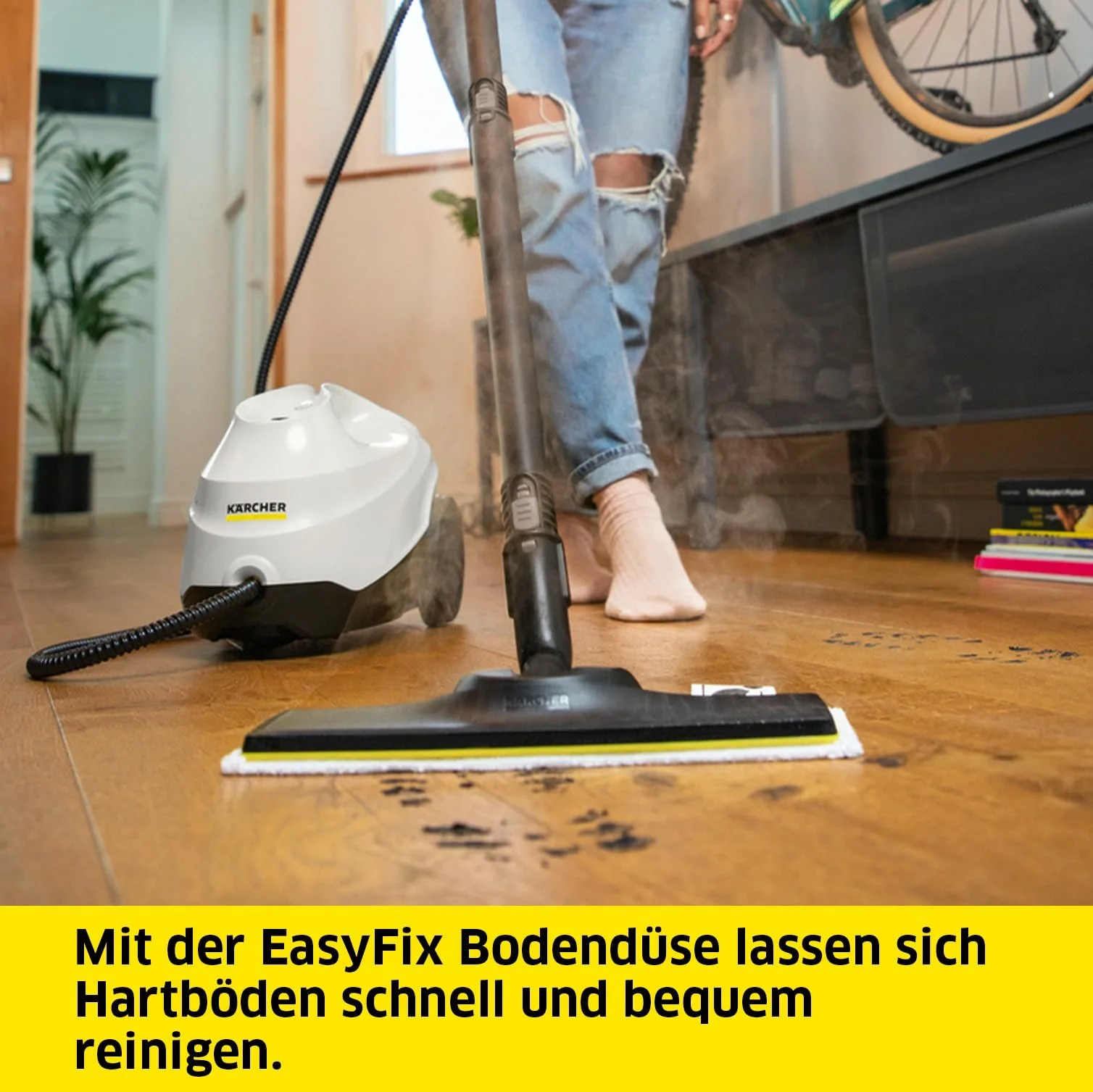 Пароочисник Krcher SC 3 EasyFix, тиск пари: макс. 3.5 бар, час нагріву: 30 с, потужність: 1,900 Вт, фото №5