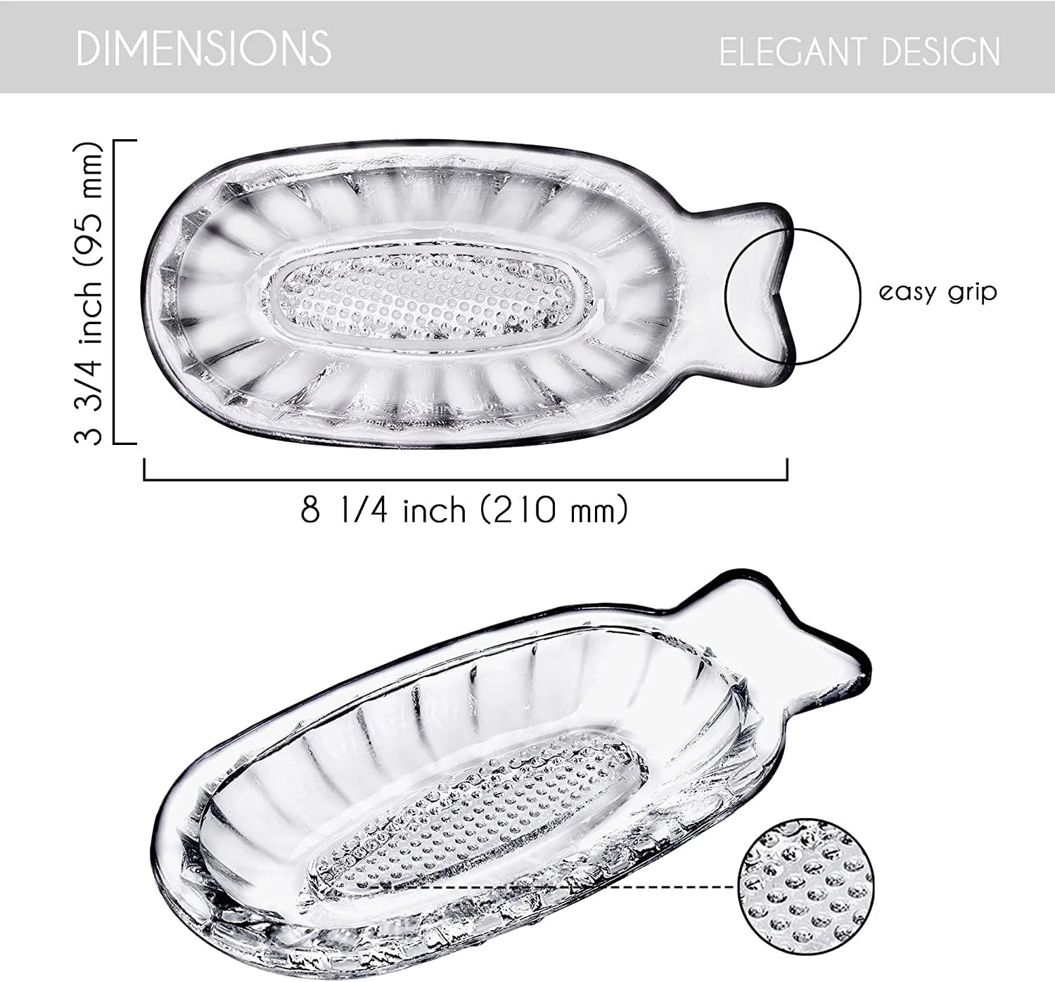Терка Скляна для Овочів Ginger, Garlic, Onion, фото №4 Терка Скляна для Овочів Ginger, Garlic, Onion, фото №4