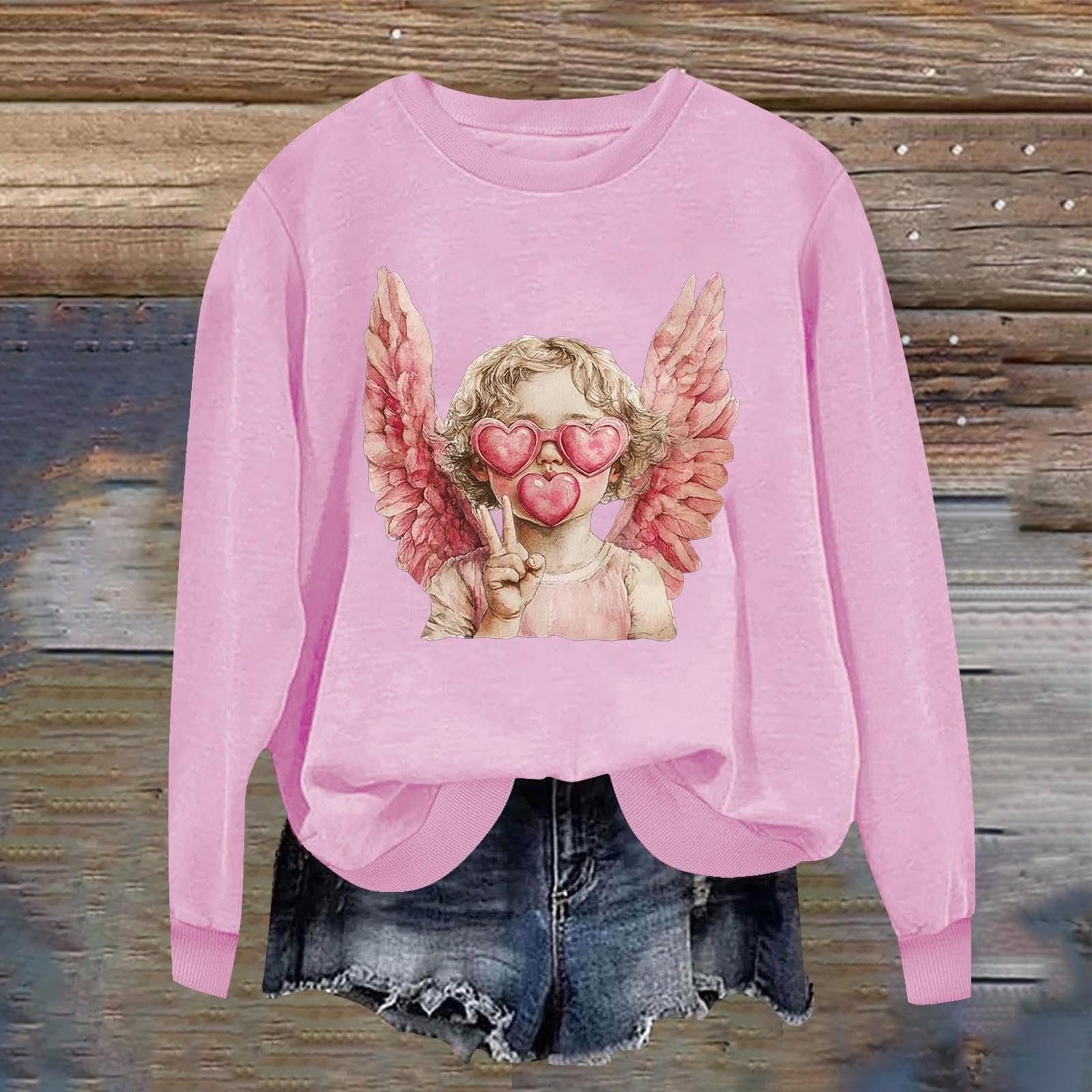 Женский Топ с Длинными Рукавами, Женская Толстовка с Бантом, Женские Топы на День Святого Валентина с Длинными Рукавами, Милая Повседневная Толстовка с Круглым Вырезом и Принтом "Любовь", Фитнес-Свитер, фото №3 Женский Топ с Длинными Рукавами, Женская Толстовка с Бантом, Женские Топы на День Святого Валентина с Длинными Рукавами, Милая Повседневная Толстовка с Круглым Вырезом и Принтом "Любовь", Фитнес-Свитер, фото №3