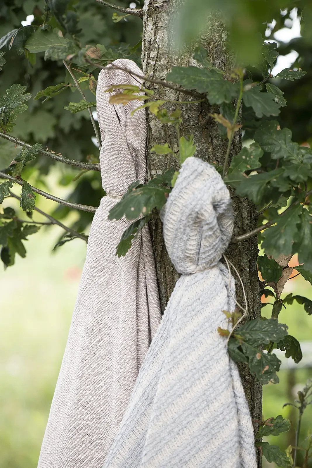 Плед IB Laursen Mauve 130 x 160 см Бавовняна Покривало з бахромою, фото №1