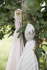 Плед IB Laursen Mauve 130 x 160 см Хлопковое одеяло с бахромой - Фото 1