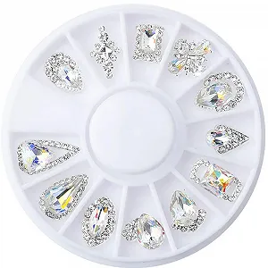 Стразы для ногтей Nagel Reize 3D-люкс кристаллы для дизайна ногтей, 36 шт, Группа №1 synthetic.ua - Фото 1