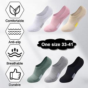 Носки спортивные, 6 пар, Черный, L (33-41) synthetic.ua - Фото 1