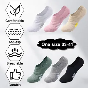 Носки спортивные, 6 пар, Черный, L (33-41) synthetic.ua - Фото 1